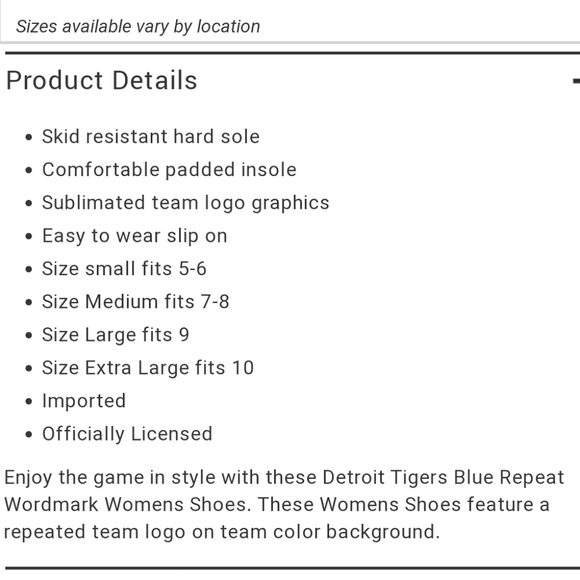 NWOT Women's Detroit Tigers Wordmark Espadrilles - Picture 5 of 5